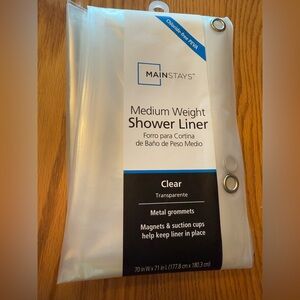 Mainstays Medium Weight Shower Liner